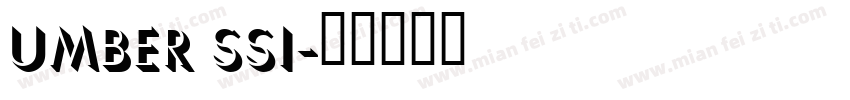 Umber SSi字体转换